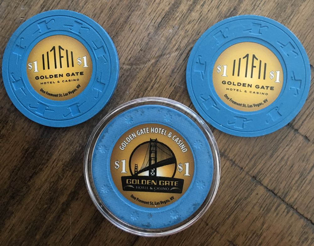 Vegas Tokens - Golden Gate Hotel And Casino $1  coin collectible - Main Image 2