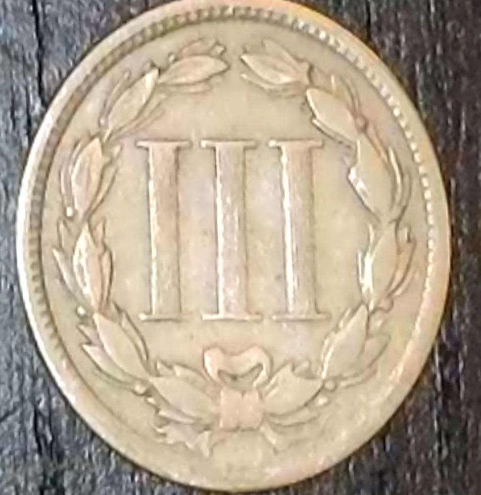 1867 Three Cent Nickel  coin collectible - Main Image 2