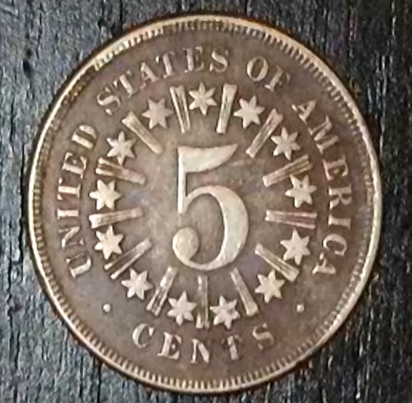1866 Shield Nickel  coin collectible - Main Image 2