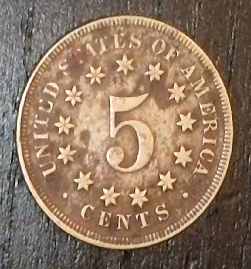 1867 Shield Nickel  coin collectible - Main Image 2