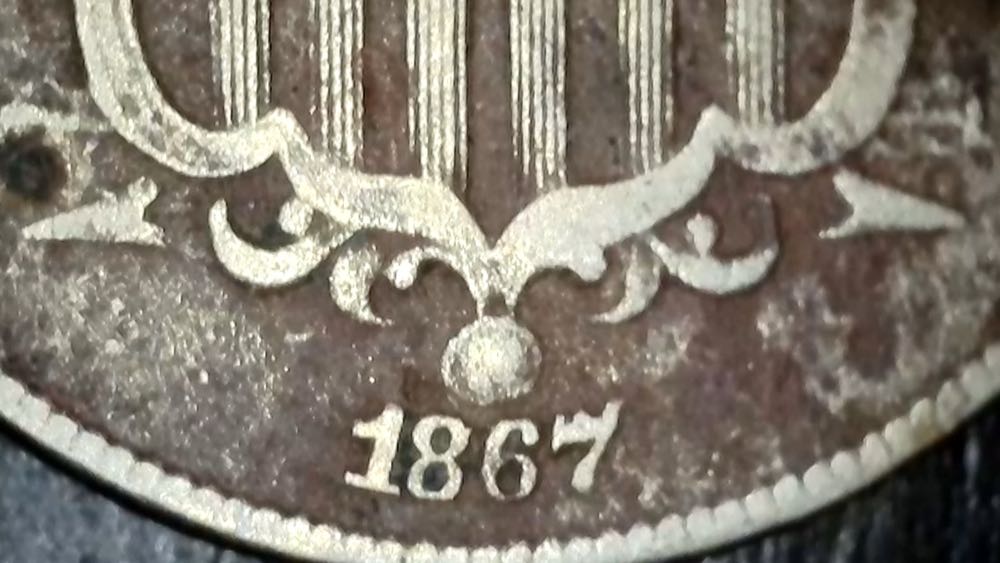1867 Shield Nickel  coin collectible - Main Image 3
