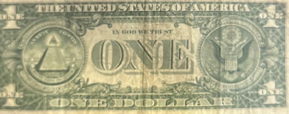 One Dollar Bill 1969 B   coin collectible - Main Image 2