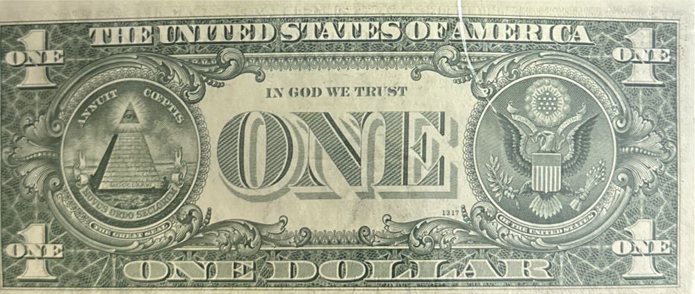 One Dollar Bill 1969 A  coin collectible - Main Image 2