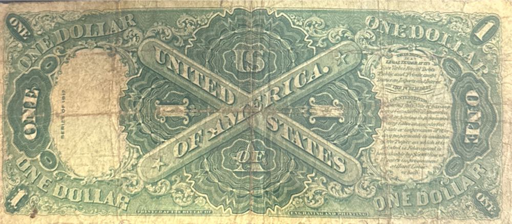 One Dollar Bill 1917  coin collectible - Main Image 2