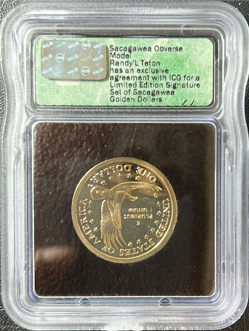 2001-S ICG PR69 DCAM Sacagawea $1 Proof Coin  coin collectible - Main Image 2