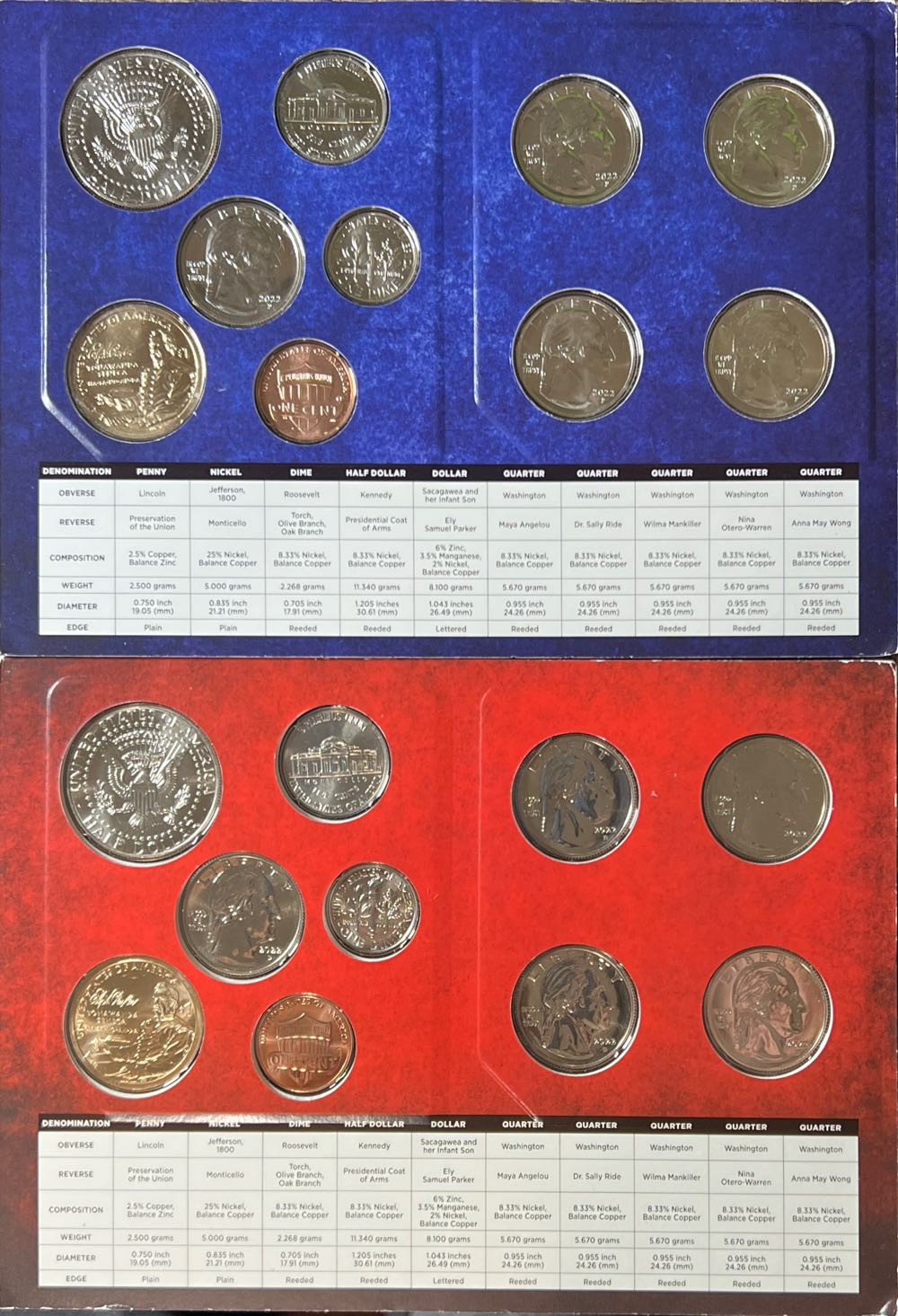 2022 US Mint Uncirculated Coin Set P&D  coin collectible - Main Image 2