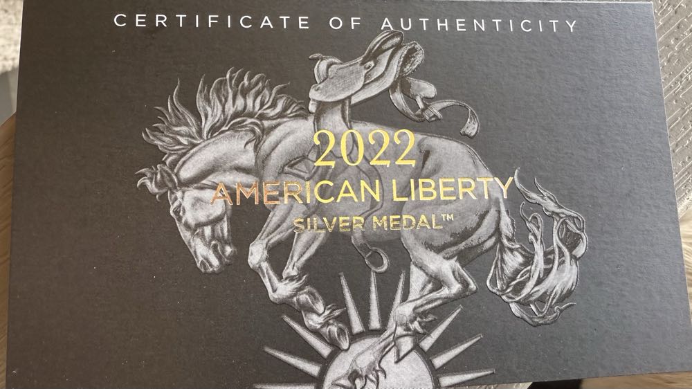 Silver Medal American Liberty 2022  coin collectible - Main Image 3