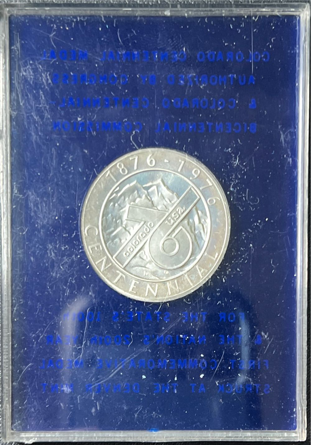 1976 D Colorado Centennial Medal 100th Anniversary  coin collectible - Main Image 2
