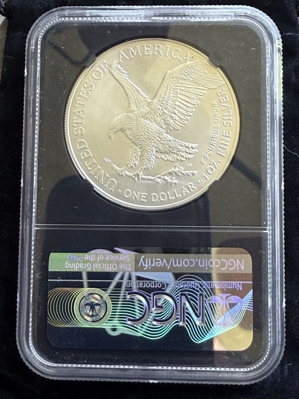 Slab 2021 American Eagle Landing T-2 FDOI MS 70 (No Mint Mark)  coin collectible - Main Image 2