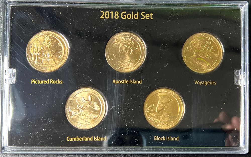 2018 America the Beautiful Gold Layered Edition  coin collectible - Main Image 2