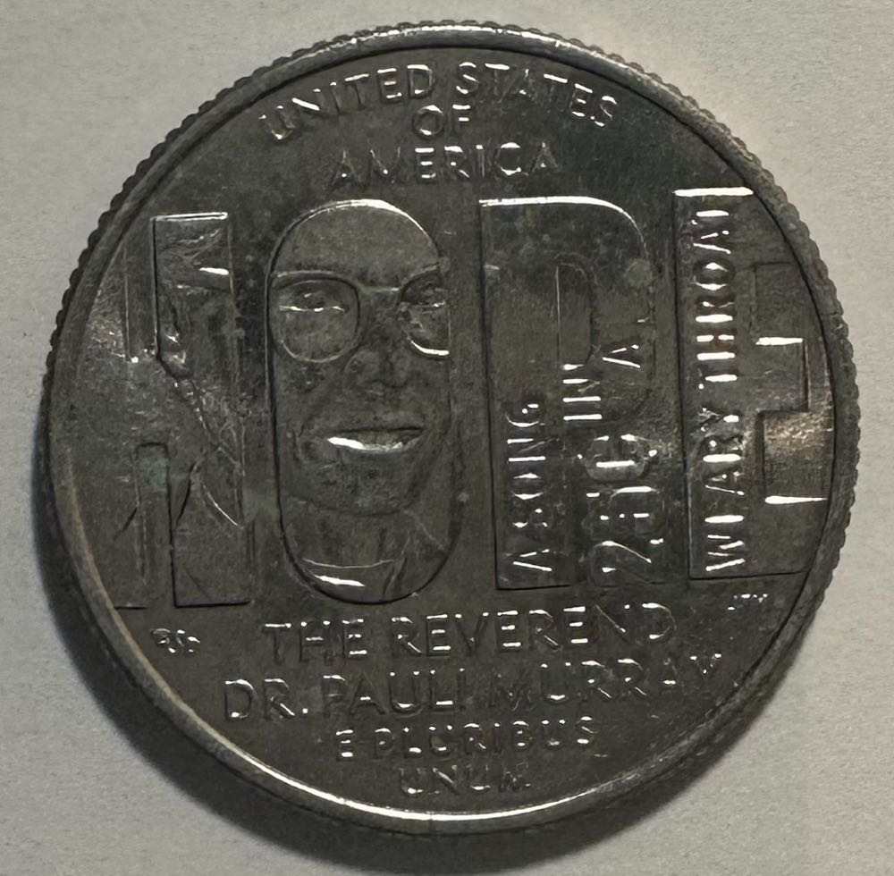 Quarter American Women- The Reverend Dr. Pauli Murray  coin collectible - Main Image 2