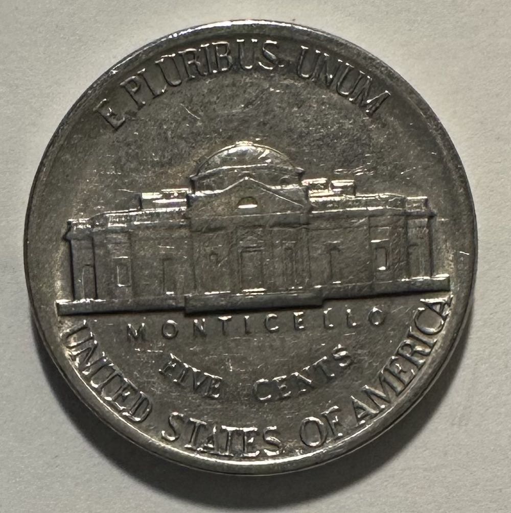 Nickel Jefferson 1986 D  coin collectible - Main Image 2