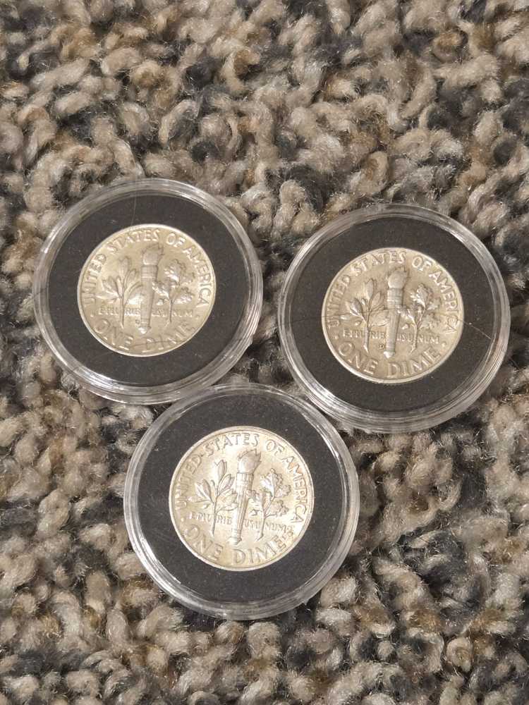 3X 1964 Dime  coin collectible - Main Image 2