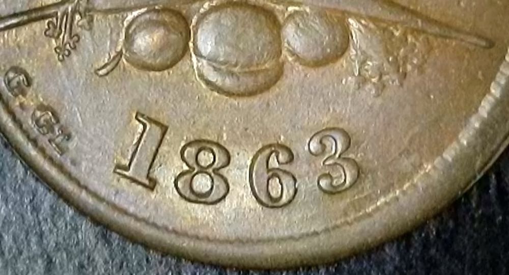 1863 Live And Let Live • Washington Market Exchange  coin collectible - Main Image 3