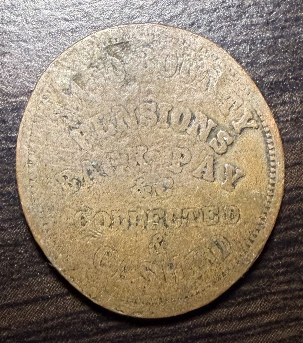 1863 G. C. Bruce Authorized War Claims Agent - Cleveland O. • $100 Bounty Pensions Back Pay & C. Collected & Cashed  coin collectible - Main Image 2