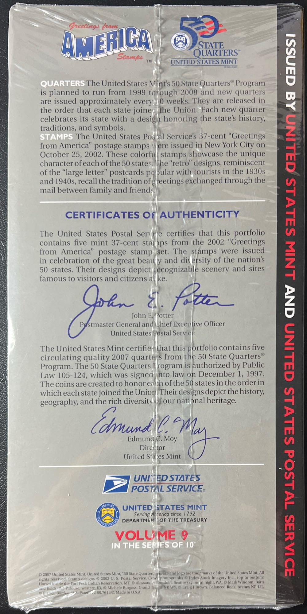 2007 State Quarter Set with Stamps  coin collectible - Main Image 2