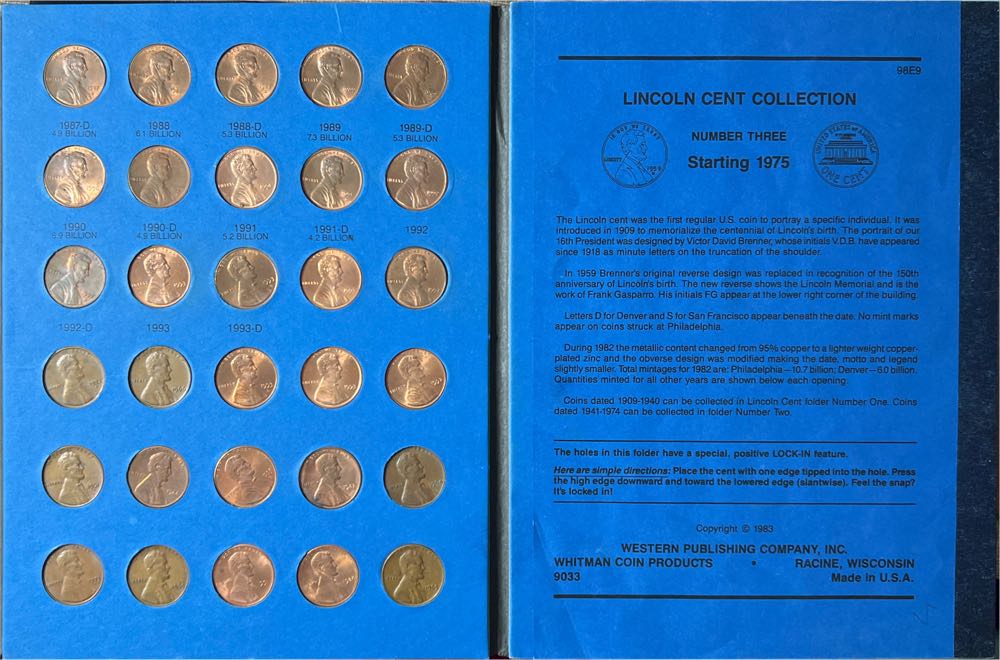 Lincoln Cents Collection Starting 1975  coin collectible - Main Image 3