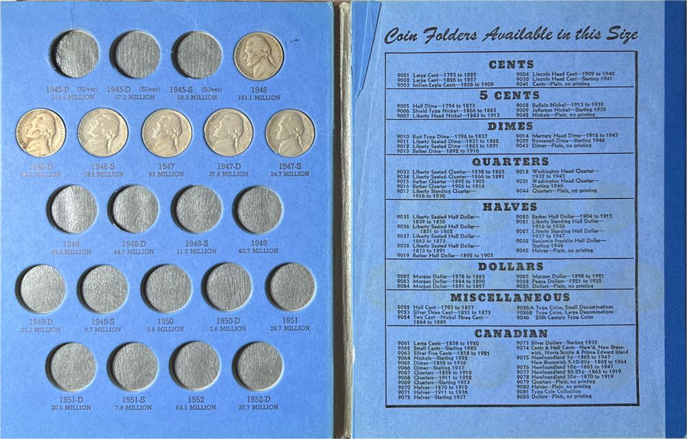 Jefferson Nickel Collection Starting 1938  coin collectible - Main Image 3