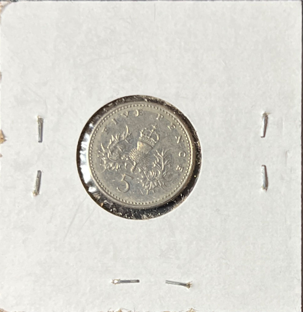 1999 United Kingdom 5 Pence  coin collectible - Main Image 2