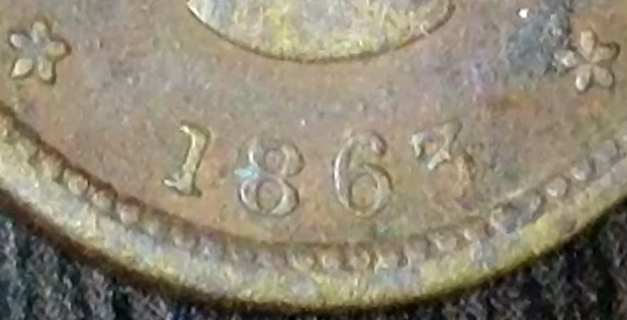 1863 George B. Ames • George B. Ames Dealer In Drugs, Books, & C. Belvidere, Ill  coin collectible - Main Image 3