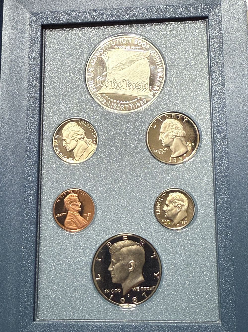 Prestige 1987 US Mint Silver Set  coin collectible - Main Image 2