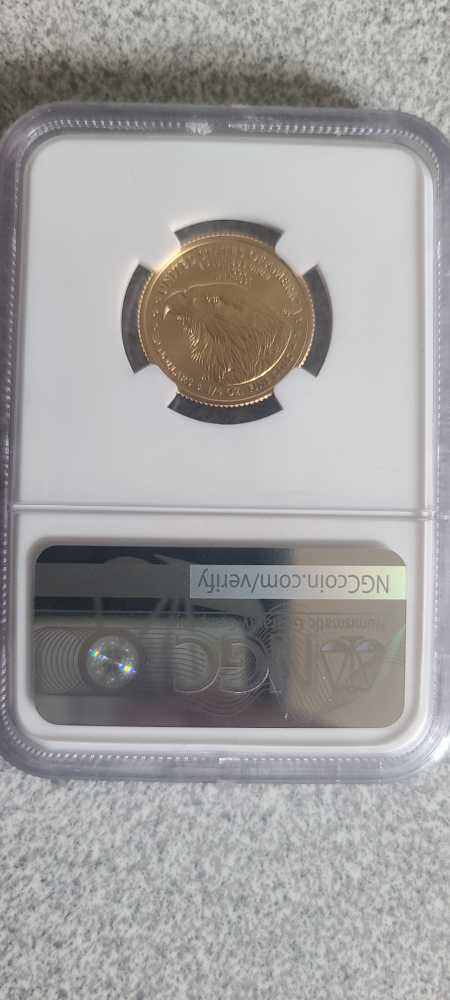 2021 W $10 Gold Eagle T-2 With W NGC MS70  coin collectible - Main Image 2