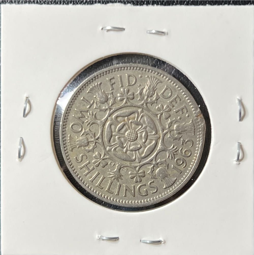 1963 United Kingdom 2 Shillings  coin collectible - Main Image 2