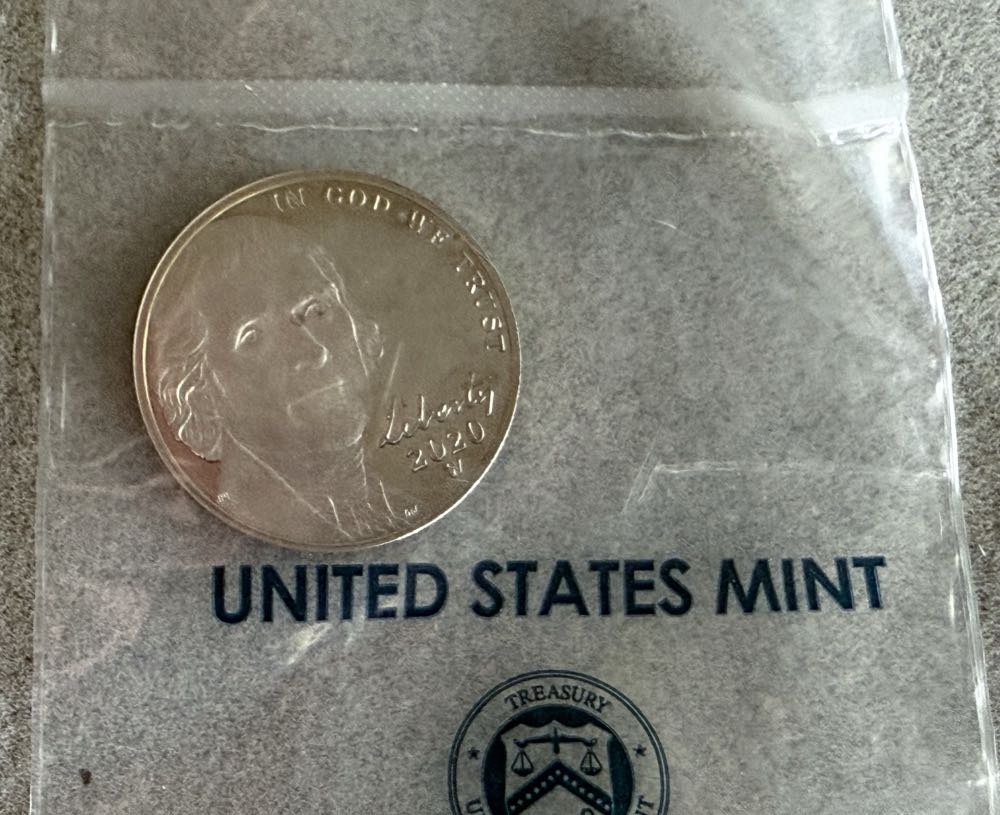 Special Edition 2020-W Proof Jefferson Nickel with COA Envelope   coin collectible [Barcode 704786161602] - Main Image 2