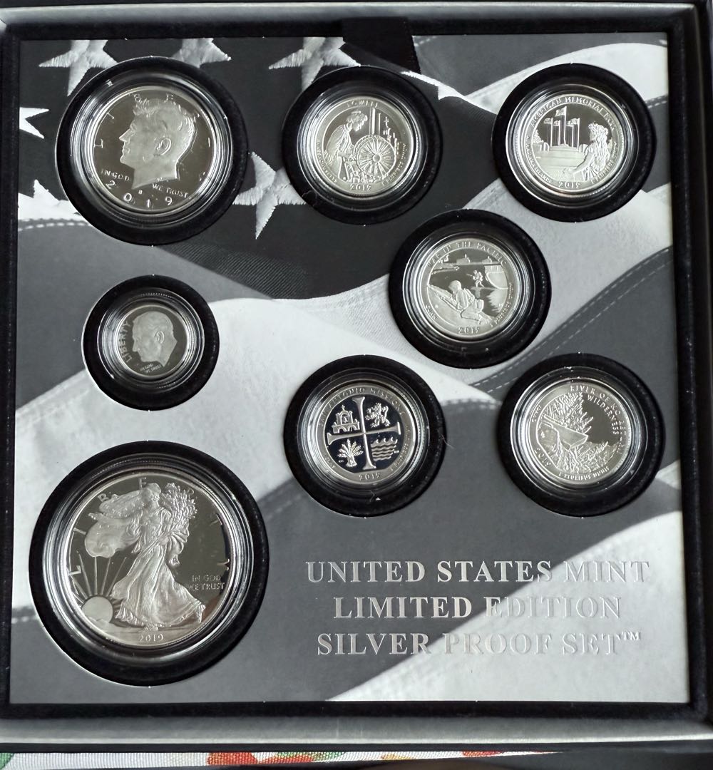 Silver Limited Edition 2019 W  United States Mint West Point Mint Silver Proof Set  coin collectible - Main Image 2