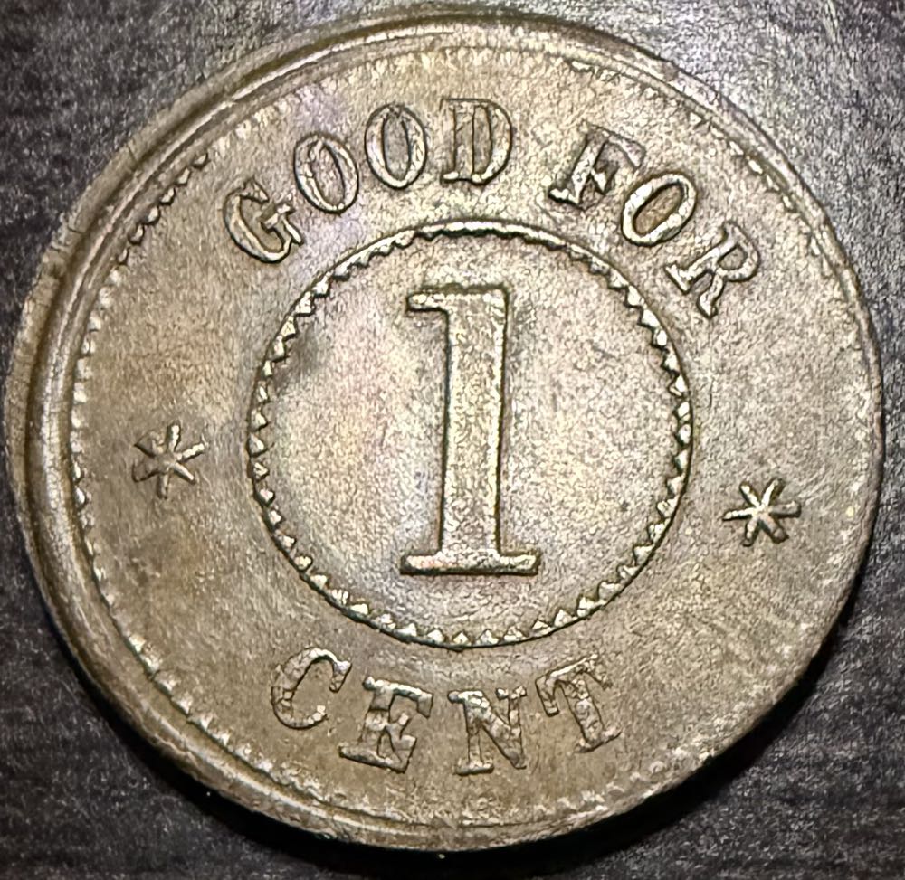 Knickerbocker Currency • Good For 1 Cent  coin collectible - Main Image 2