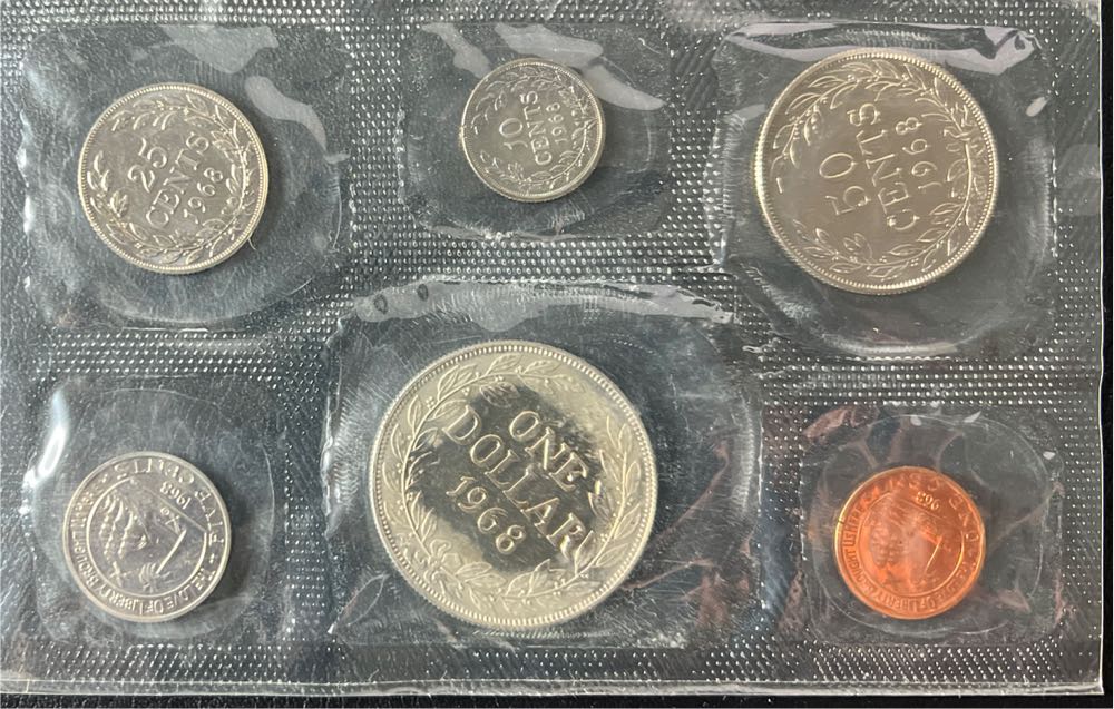 1968 Republic of Liberia Proof Sets  coin collectible - Main Image 3