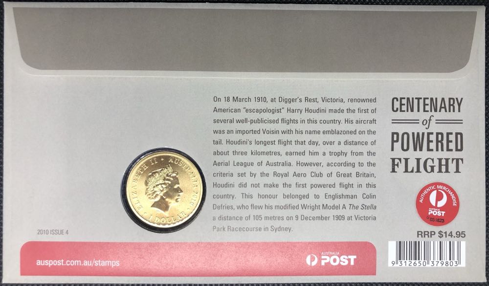 $1 2010P | Powered Flight  coin collectible - Main Image 4