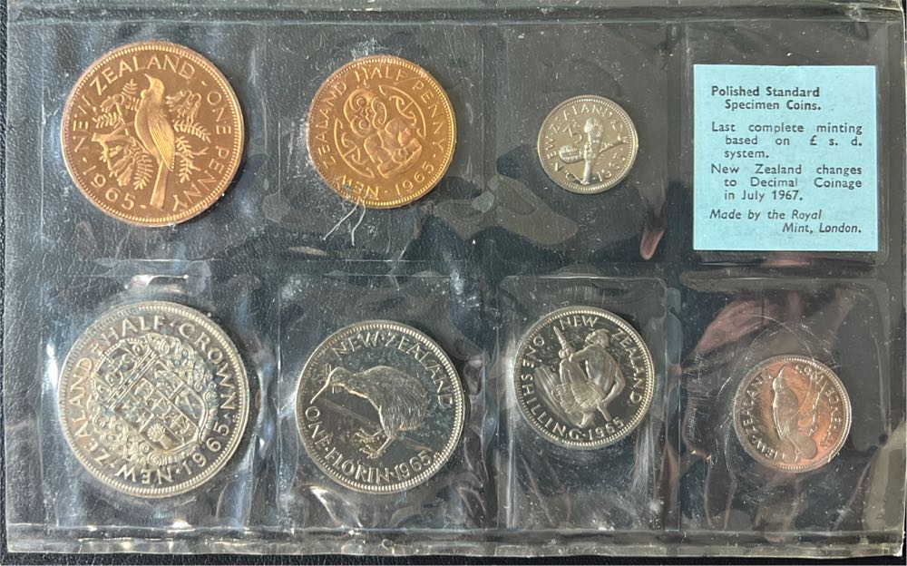 1965 Coins of New Zealand  coin collectible - Main Image 2