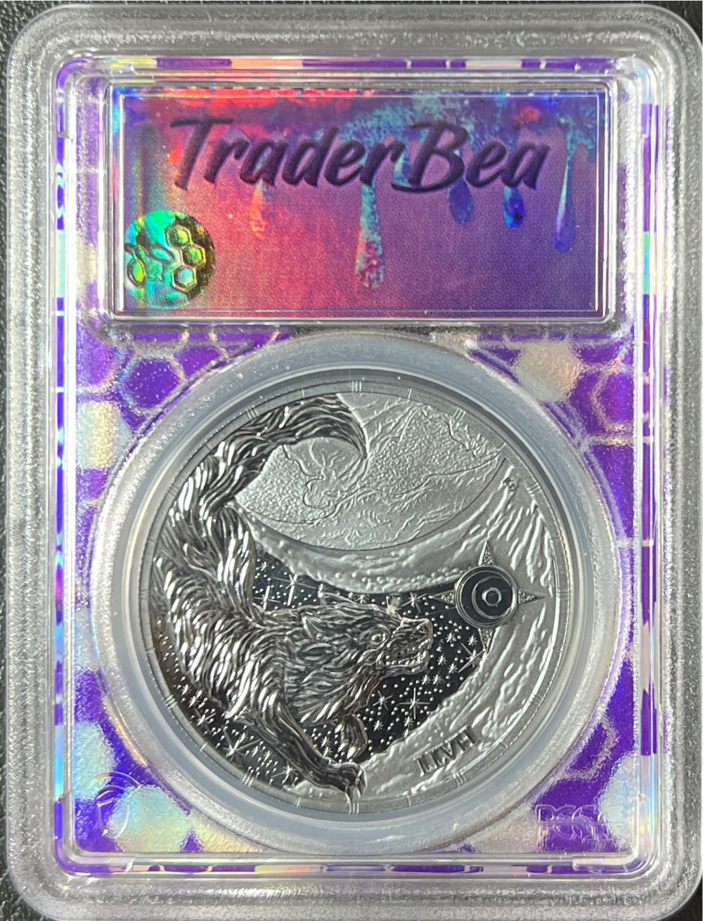 2024 Germania Mint Ragnarok Skoll 5 Marks Fantasy Issue PCGS MS70 Traderbea Core  coin collectible - Main Image 2