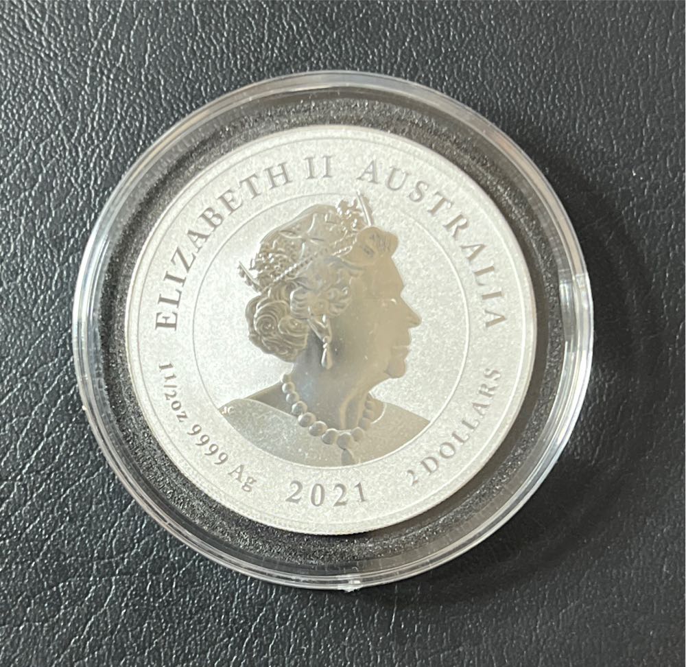 2021 1.5 Oz Silver Spotted Eagle Ray Stingray Perth Mint Australia Capsule  coin collectible - Main Image 2