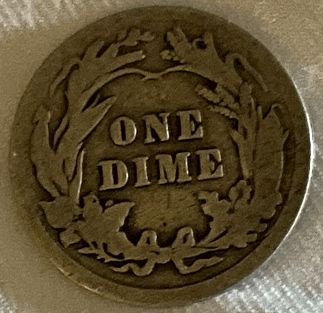 Dime 1911 Barber  coin collectible - Main Image 2