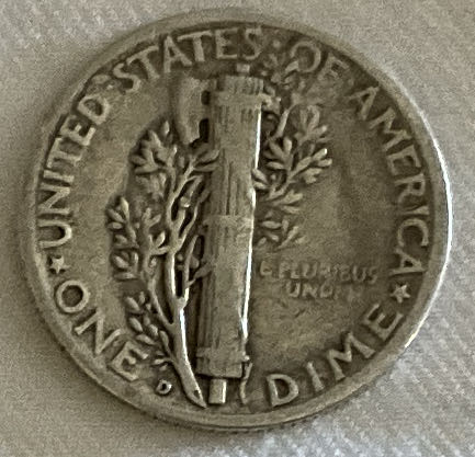 Dime 1945 D Mercury  coin collectible - Main Image 2