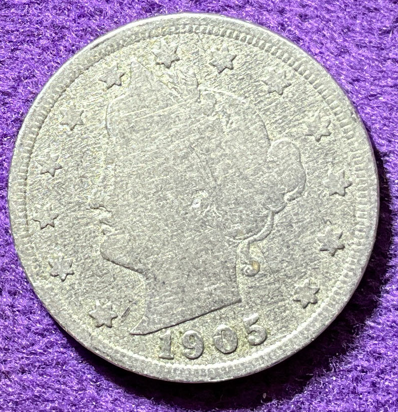 Nickel Liberty 1905 1  coin collectible - Main Image 3