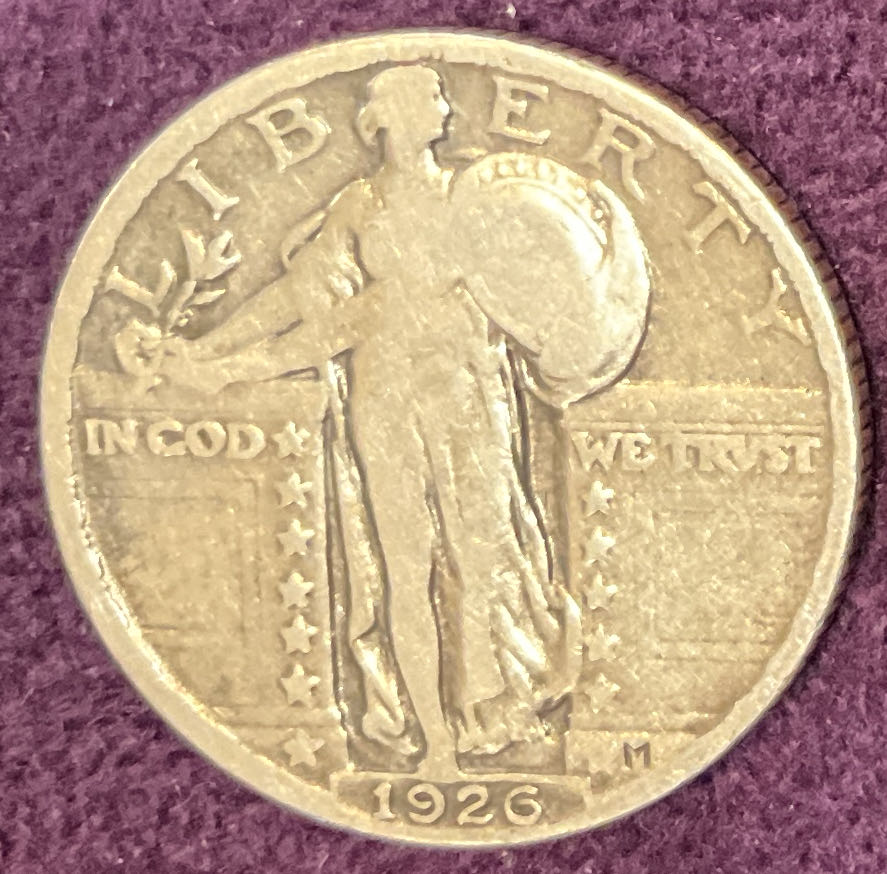 Quarter Standing Liberty 1926 1  coin collectible - Main Image 3