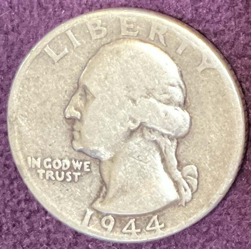 Quarter Washington 1944 1  coin collectible - Main Image 3