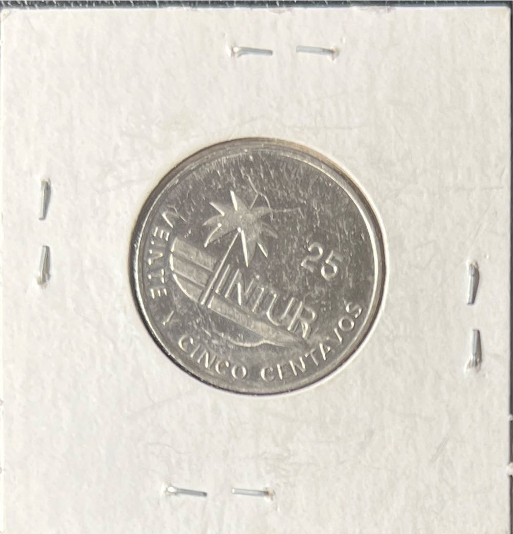 1989 Cuba 25 Centavos  coin collectible - Main Image 2