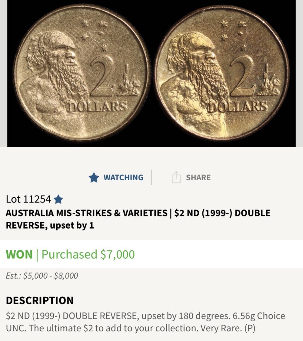 1990 $2 Elder - DOUBLE REVERSE ERROR  coin collectible - Main Image 3