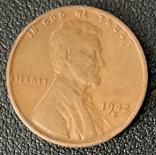 Penny 1942 Lincoln S 2  coin collectible - Main Image 3
