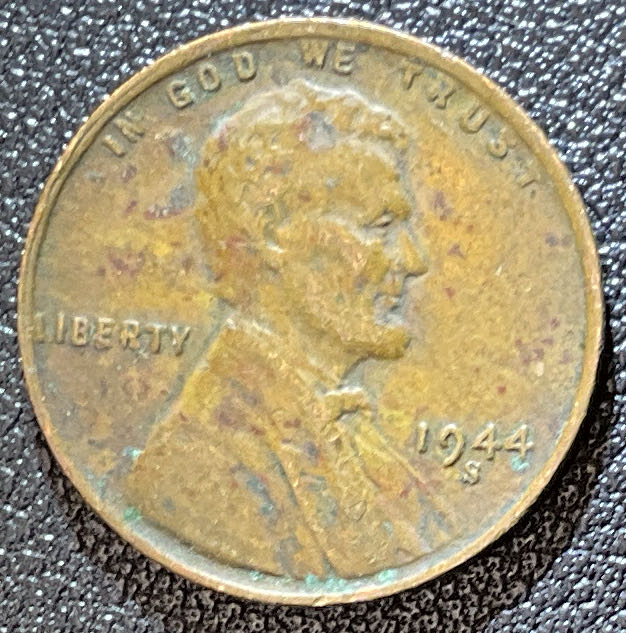 Penny 1944 Lincoln S 10  coin collectible - Main Image 3