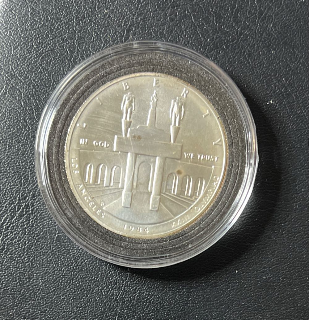 1984-D Olympic Commemorative Silver Dollar  coin collectible - Main Image 2