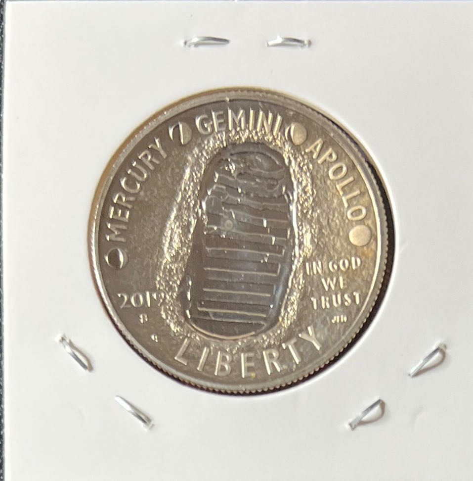 2019-S Apollo 11 50th Anniversary Half Dollar 50c   coin collectible - Main Image 2