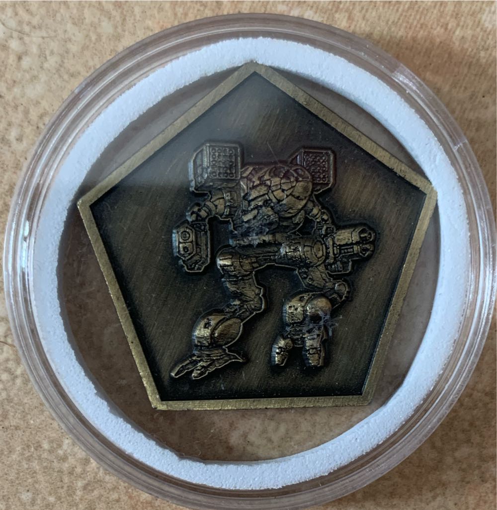 Battletech: Black Clan Wolf Challenge Coin  coin collectible [Barcode 810038453651] - Main Image 2