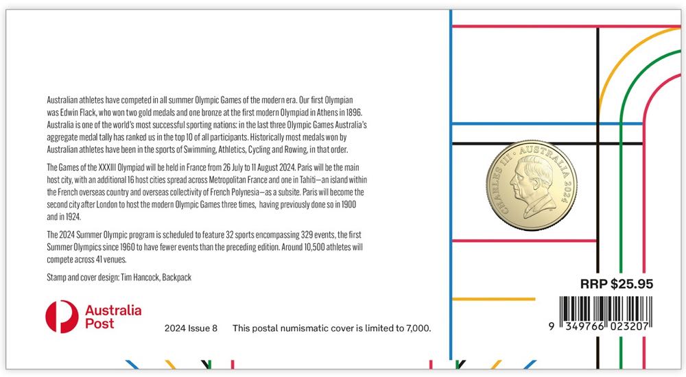 $1 2024 | Paris Olympics  coin collectible - Main Image 4