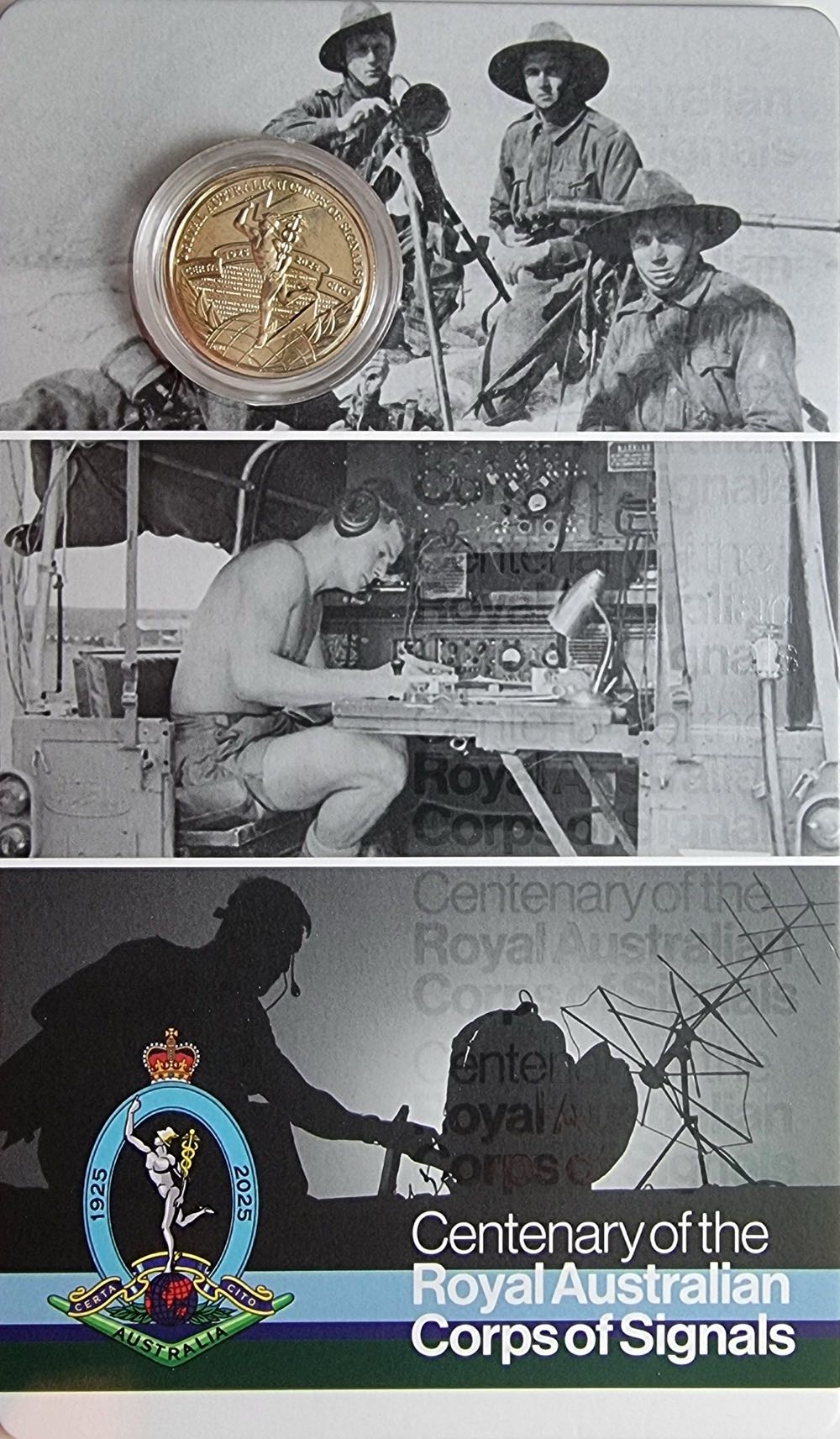 $1 2025 | Corp Signals Centenary  coin collectible - Main Image 3
