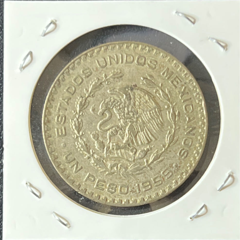 1963 Mexico 1 Peso  coin collectible - Main Image 2